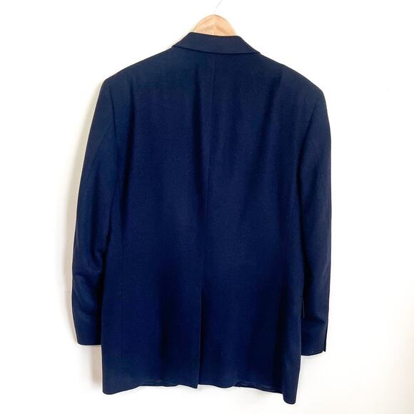 Jos A Bank Gordon Cashmere Mens Blazer Size 41R Black 2 Button Sport Coat Jacket - Picture 2 of 11